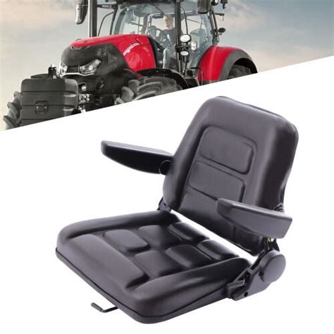 Universal Tractor Seat W Slide Tracks Black For Kubota Bobcat John