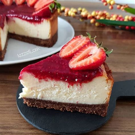 Frambuazlı cheesecake Nefis Yemek Tarifleri