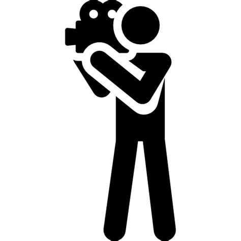 Cameraman Pictograms Fill icon