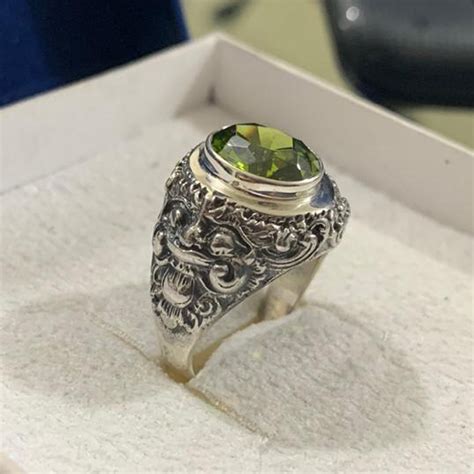 Jual Cincin Ring Perak Silver Bali Asli Ukir Rangda Barong Batu