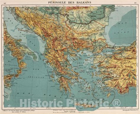 Balkan Peninsula Physical Map