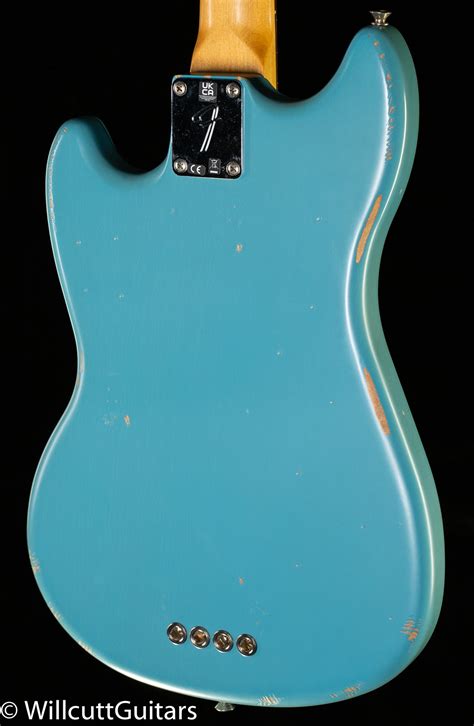 Fender Jmj Road Worn Mustang Bass Faded Daphne Blue 723 Bass Guitar Willcutt Guitars