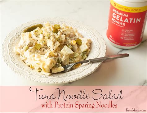 Tuna Noodle Salad With Protein Sparing Noodles Keto Adapted