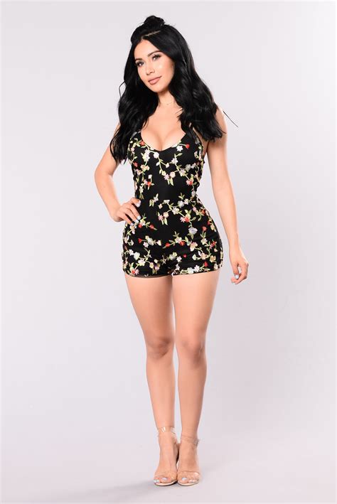 One Sexy Piece Romper Black