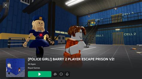 Police Girl Barry Player Escape Prison V This Is Really Fun Free