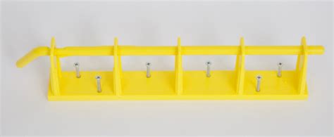 4 Bay Wall Mount Loading Dock Osha Rack Safety Wall Mount Yellow