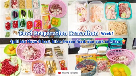 FOOD PREPARATION RAMADHAN BIKIN MEAL PLAN 6 HARI STOK FROZEN FOOD