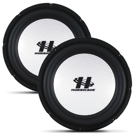 Kit Subwoofer Polegadas Hurricane W Rms Sp New Platino