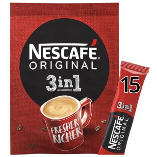 Nescafe Original 3 In 1 Coffee Sachets 15pk Coffee B M