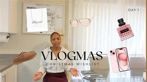 Vlogmas 2023 🎄 Christmas Wishlist My Vlogmas List Day 1 Youtube