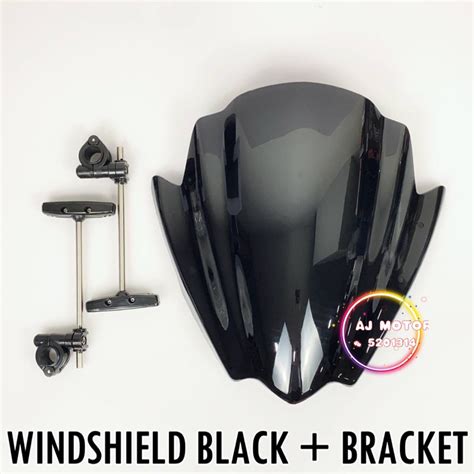 UNIVERSAL 38CM WINDSHIELD BRACKET NAKED BIKE ER6 ER6N Z250 DUKE200 DUKE250 DUKE390 KTM XJ6