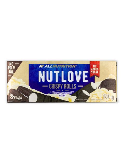 Allnutrition Nutlove Crispy Rolls With White Chocolate Filling G