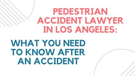 Pedestrian accident lawyer in los angeles | PPT