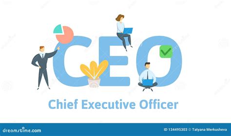 Ceo Chief Executive Officer Concept With Keywords Letters And Icons