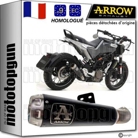 Arrow Pot Echappement Approuve Pro Race Noir Husqvarna Svartpilen