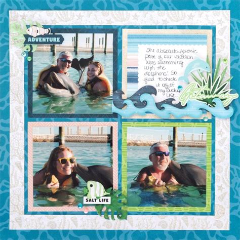 Swimmingly Successful Scrapbooking Is Here With This Tropical Scrapbook Layout Beach Scrapbook