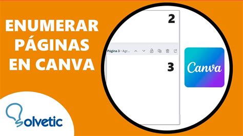 ENUMERAR PAGINAS En CANVA YouTube