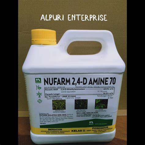 NUFARM 2 4 D AMINE 70 Racun Rumput Racun Rumpai Herbicide Shopee Malaysia