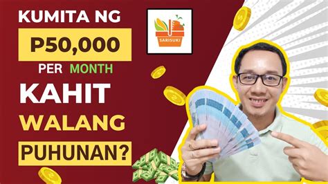 PAANO KUMITA ONLINE NG P50 000 PER MONTH KAHIT WALANG PUHUNAN SARISUKI