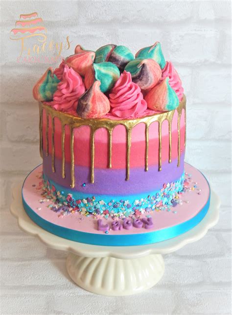 Gluten Free Colourful Gold Drip Cake Drip Cakes Drippy Cakes Love Cake