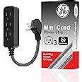 GE Pro Mini Tira Multicontactos De 3 Salidas Enchufe Plano Cable De