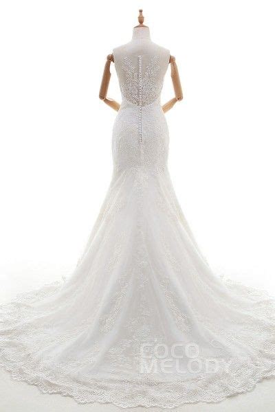 USD 599 Trumpet Mermaid Court Train Tulle Wedding Dress LD4342