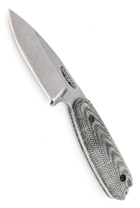 Bradford Guardian 3 5 M 390 3 D Black Micarta Saber Grind Stonewashed