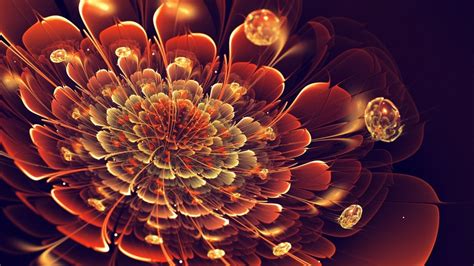 Flowers fractal art wallpaper | (71973)