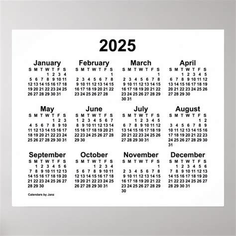 Illustrated 2025 Wall Calendar Jojo Katheryn