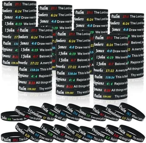 Amazon Bible Verse Bracelets Christian Scripture Bracelets Bulk