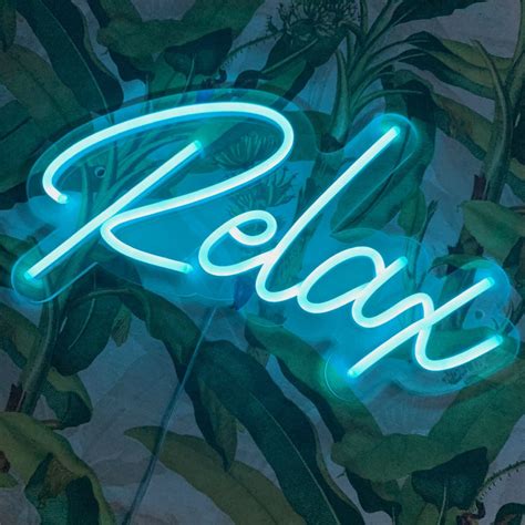 Relax LED Neon Sign Noalux LED Neon Signs Handmade With Love