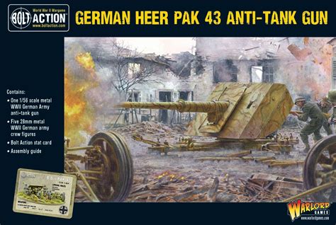 German Heer Pak 43 anti-tank gun – Warlord Games US & ROW