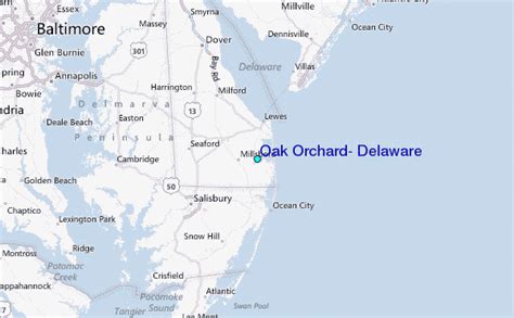 Oak Orchard Delaware Tide Station Location Guide