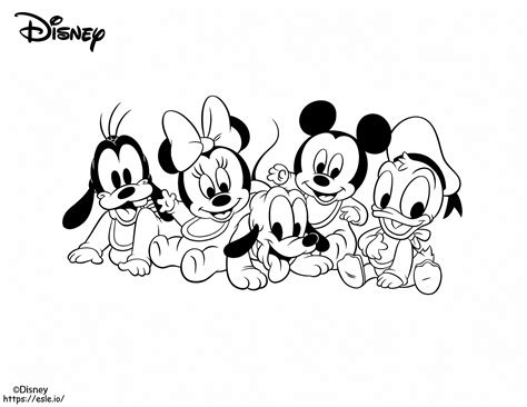 Adorable Disney Babies Coloring Page