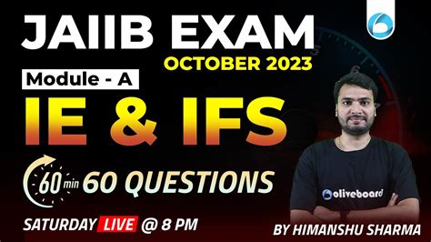 Jaiib Exam October Ie And Ifs Module A Minutes Questions