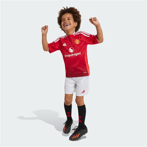 Adidas Mini Kit Domicile Manchester United 24 25 Enfants Rouge