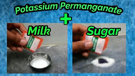 Potassium Permanganate Experiments Youtube