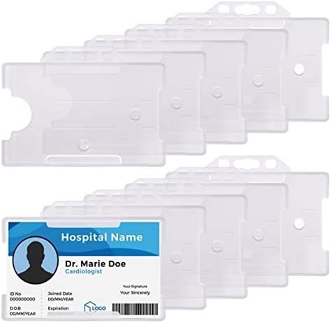 Vicloon Porte Badge Pcs Porte Cartes D Identit Vertical Porte