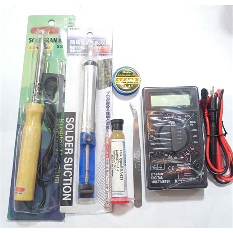 Jual Paket Solder Lengkap Multitester Digital Timah Pasta Solder