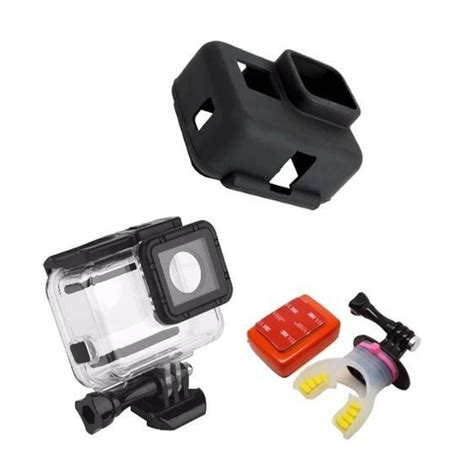 Kit Gopro Hero Black Caixa Estanque Suporte De Boca Boia