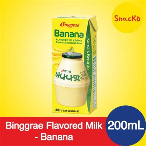 Binggrae Banana Flavored Milk Drink Ml Korea Favorite Milk Drink