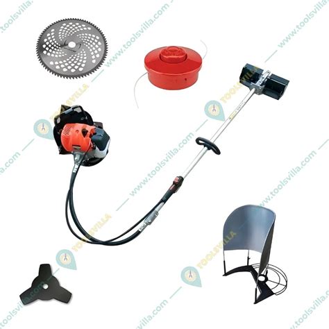 4 Stroke Backpack Brush Cutter With Tiller Attachment 35 Cc