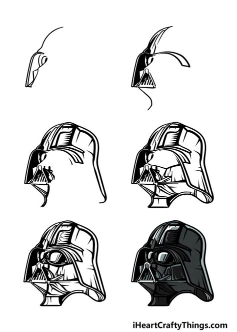 Darth Vader Drawing How To Draw Darth Vader Step By Step