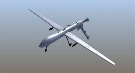 Mq Predator Drone D Model Max X Wrl Obj Lwo Dwg Dae