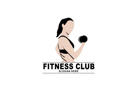 Fitness Logo Design Template Design Graphic by 2qnah · Creative Fabrica