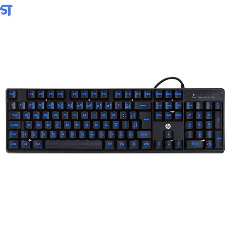 Teclado Usb Gamer Membrana K Led Preto Hp Sobraltech