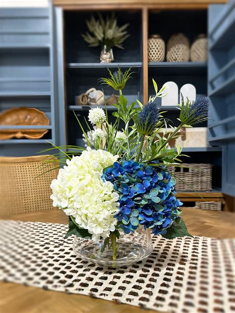 Laurel Foundry Modern Farmhouse Hydrangea Floral Arrangement in Vase & Reviews | Wayfair