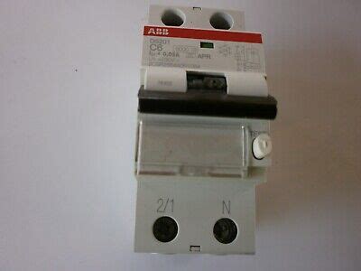 1 STK ABB FI LS Schutzschalter 2 Polig C6 A 30mA Neu Bonus EUR 15