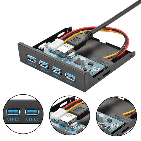 2020 Novo Usb 3 0 4 Portas 3 5 Polegadas Metal Painel Frontal Conector