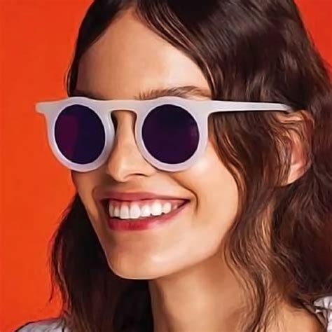 European And American Style Retro Round Frame Sunglasses Jelly Color